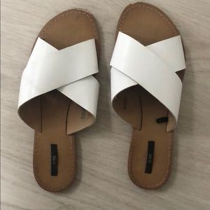 Forever 21 white sandals/flats